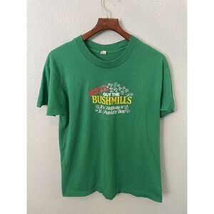 Break‎ out the Bushmills St. Patricks Day Green VIntage 80s Drink Shirt Size XL